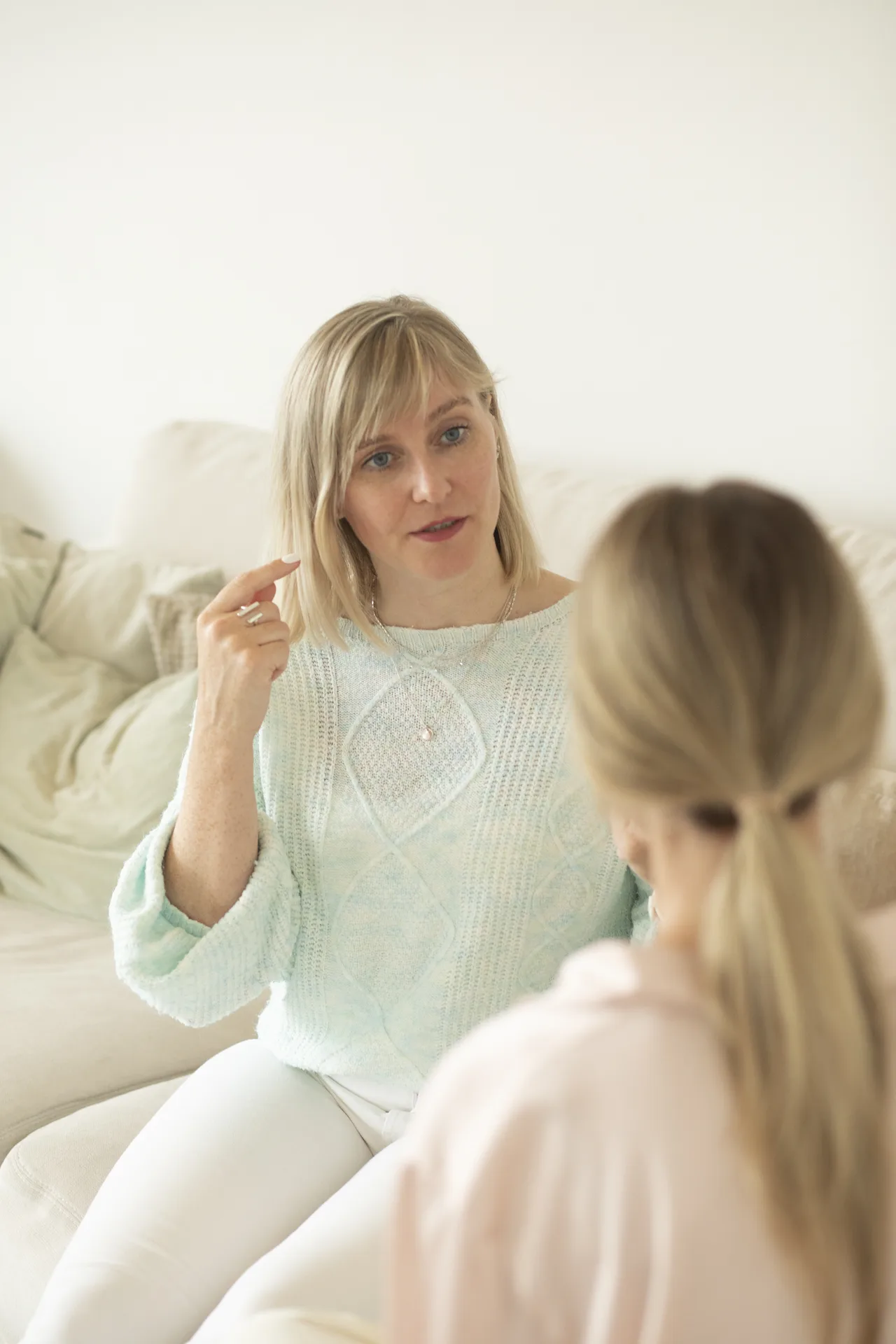 Gesche Knoop im therapeutischen Gespräch
